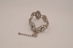 Crystal panel statement bracelet