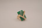 Vintage Green stone statement stretch ring