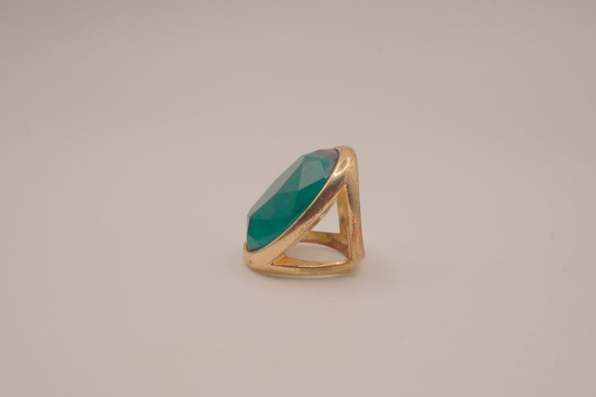 Vintage large oval cocktail ring