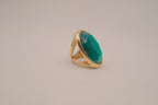 Vintage large oval cocktail ring