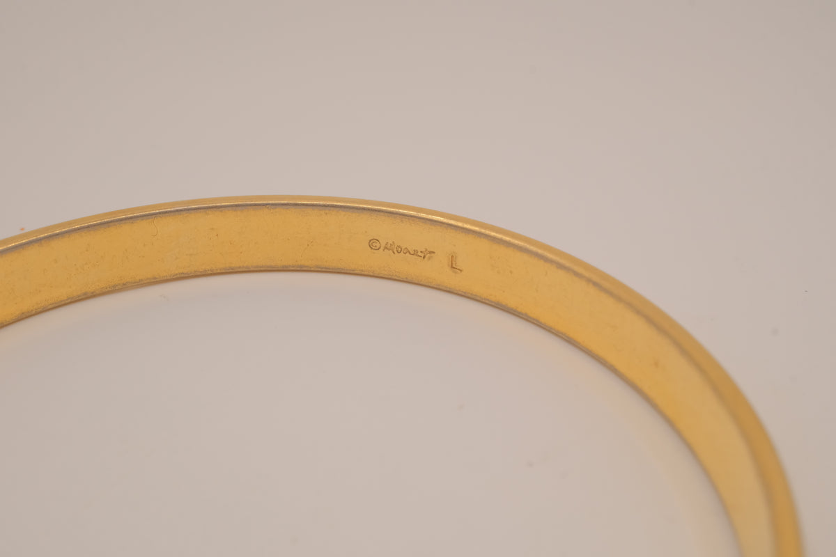 Vintage Monet gold bangle bracelet&nbsp;