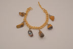 Vintage Tiger's eye charm bracelet