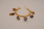 Vintage Tiger's eye charm bracelet