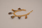 Vintage Tiger's eye charm bracelet