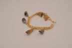 Vintage Tiger's eye charm bracelet