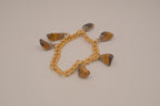 Vintage Tiger's eye charm bracelet