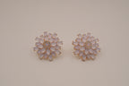 Vintage flower stud earrings