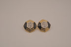 Vintage Art Deco style clip-on earrings
