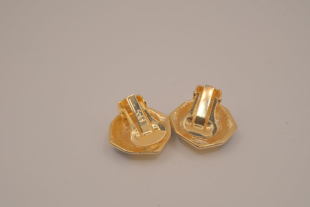 Vintage Art Deco style clip-on earrings