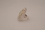 Vintage oversized oval cocktail ring