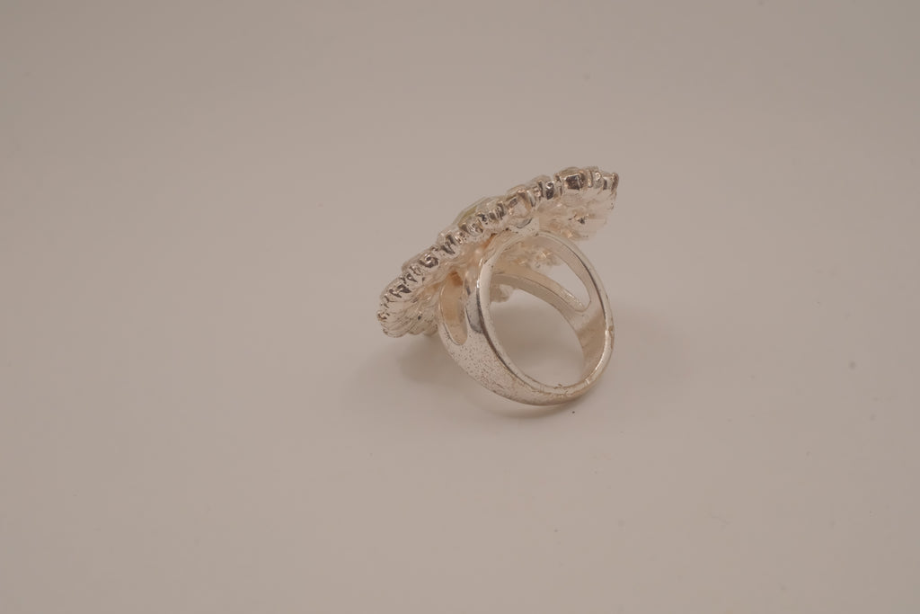 Vintage oversized oval cocktail ring
