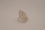 Vintage oversized oval cocktail ring