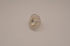 Vintage oversized oval cocktail ring