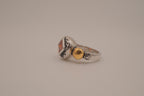 Artisan mixed-metal cocktail ring