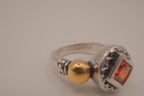 Artisan mixed-metal cocktail ring