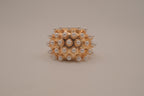 Vintage faux pearl dome cluster ring