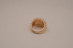 Vintage faux pearl dome cluster ring