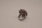 Vintage iridescent cocktail ring