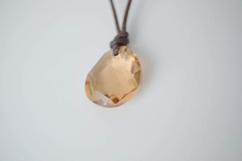 Swarovski Galet Light Colorado Topaz Pendant