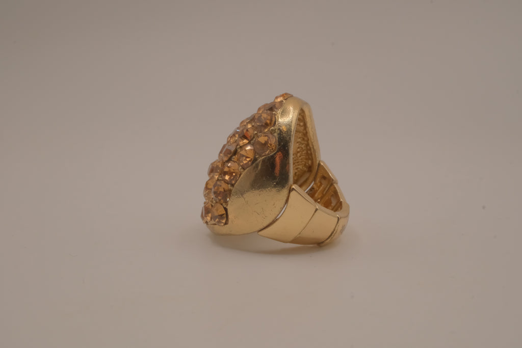 Vintage chunky gold dome cocktail ring