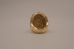 Vintage chunky gold dome cocktail ring