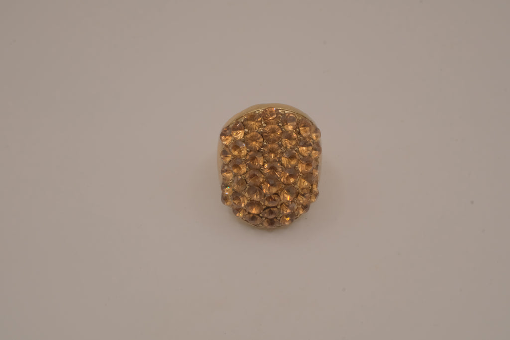 Vintage chunky gold dome cocktail ring