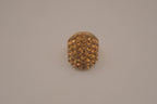 Vintage chunky gold dome cocktail ring