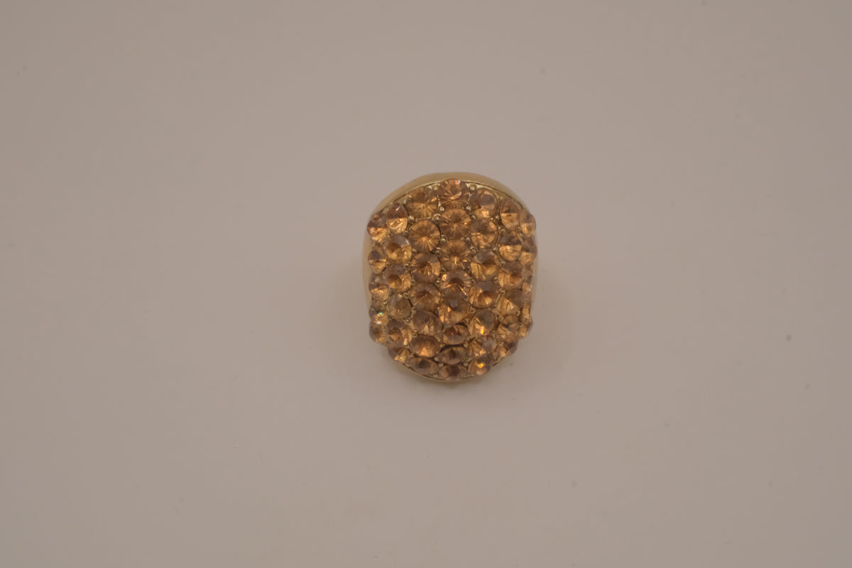 Vintage chunky gold dome cocktail ring
