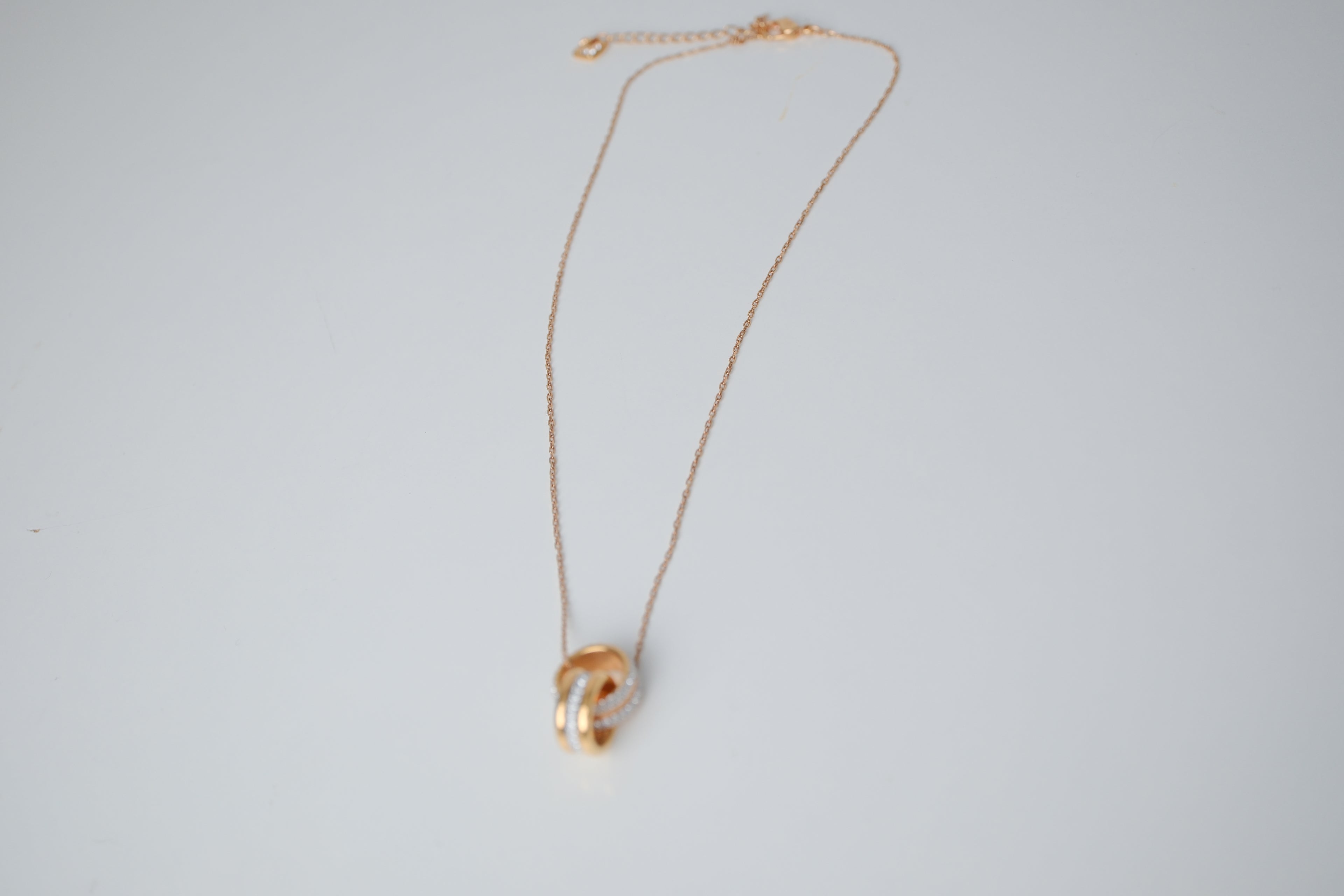Swarovski Gold Tone Further Crystal Pendant chain