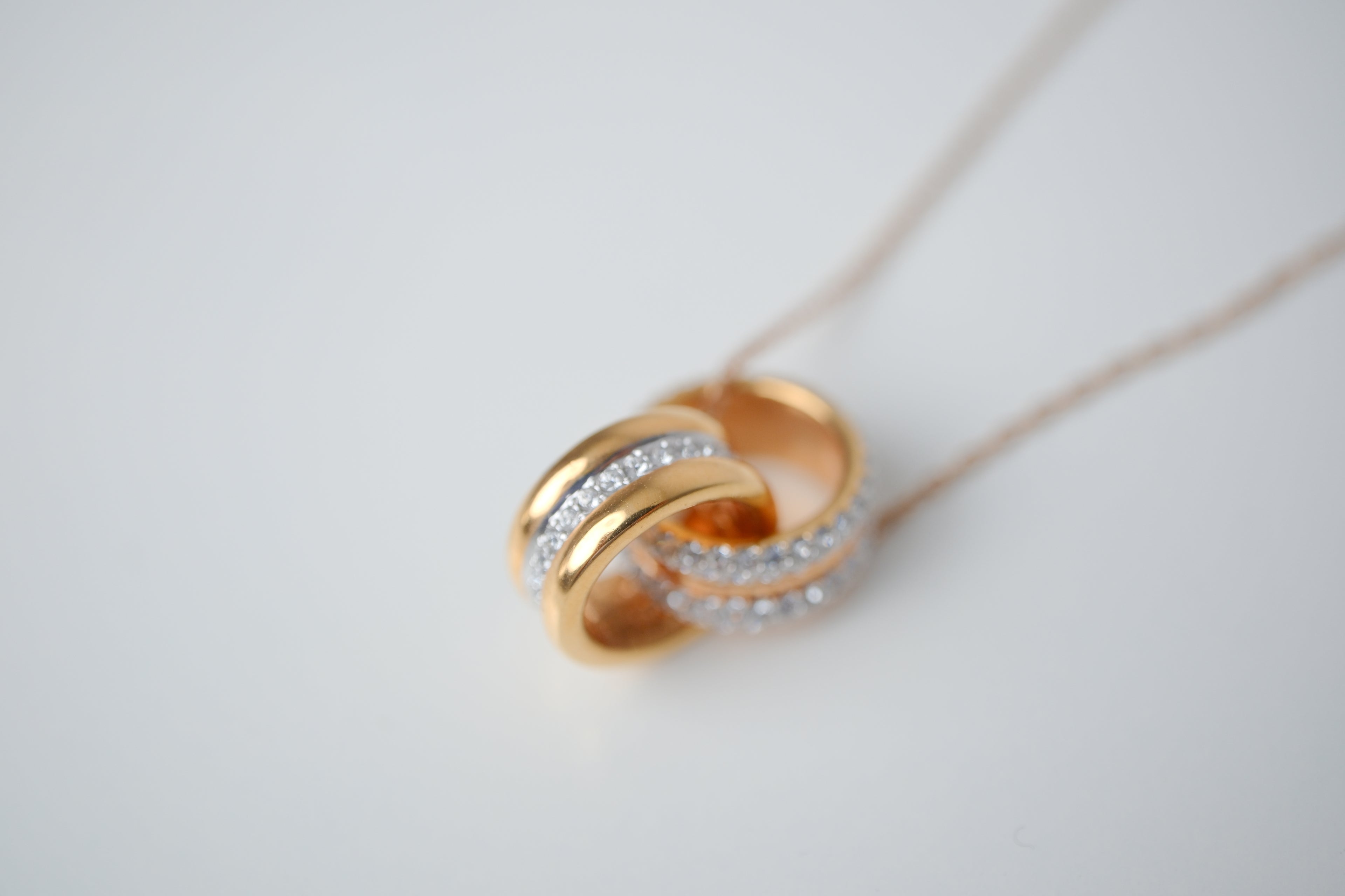 Swarovski Gold Tone Further Crystal Pendant chain