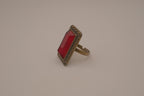Vintage chunky gold dome cocktail ring