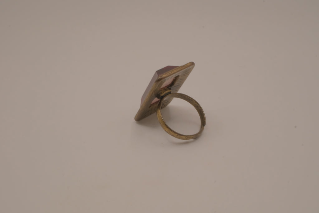 Vintage chunky gold dome cocktail ring