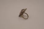 Vintage chunky gold dome cocktail ring