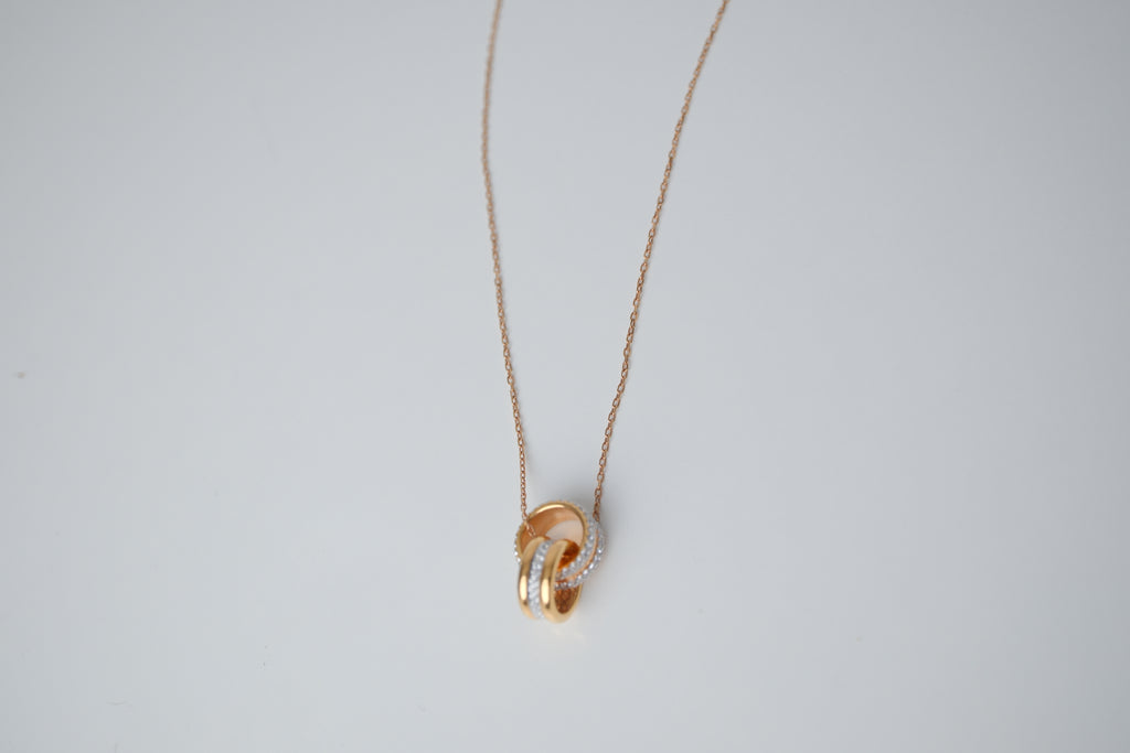 Swarovski Gold Tone Further Crystal Pendant chain