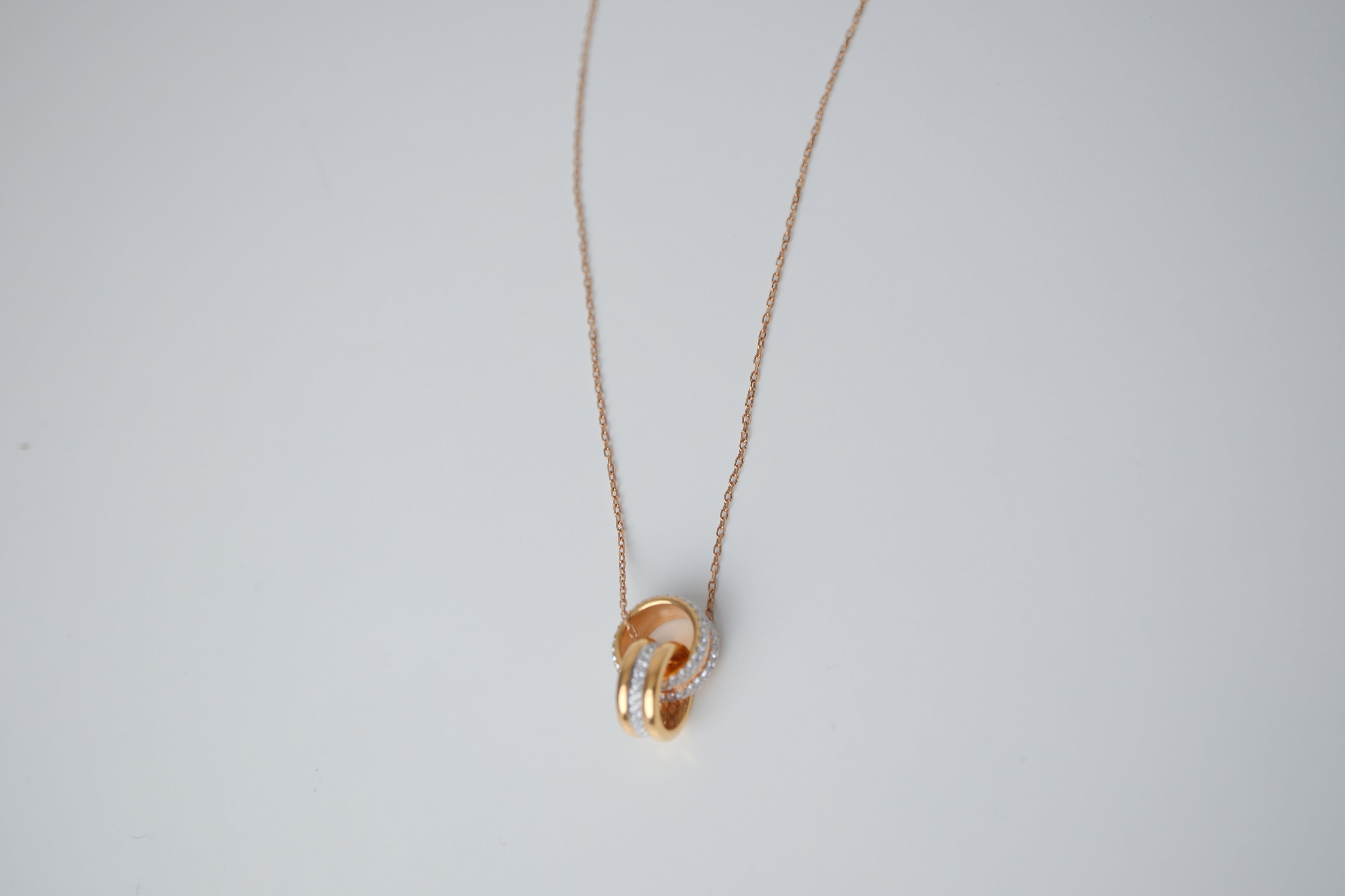 Swarovski Gold Tone Further Crystal Pendant chain