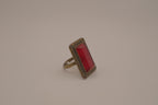 Vintage chunky gold dome cocktail ring