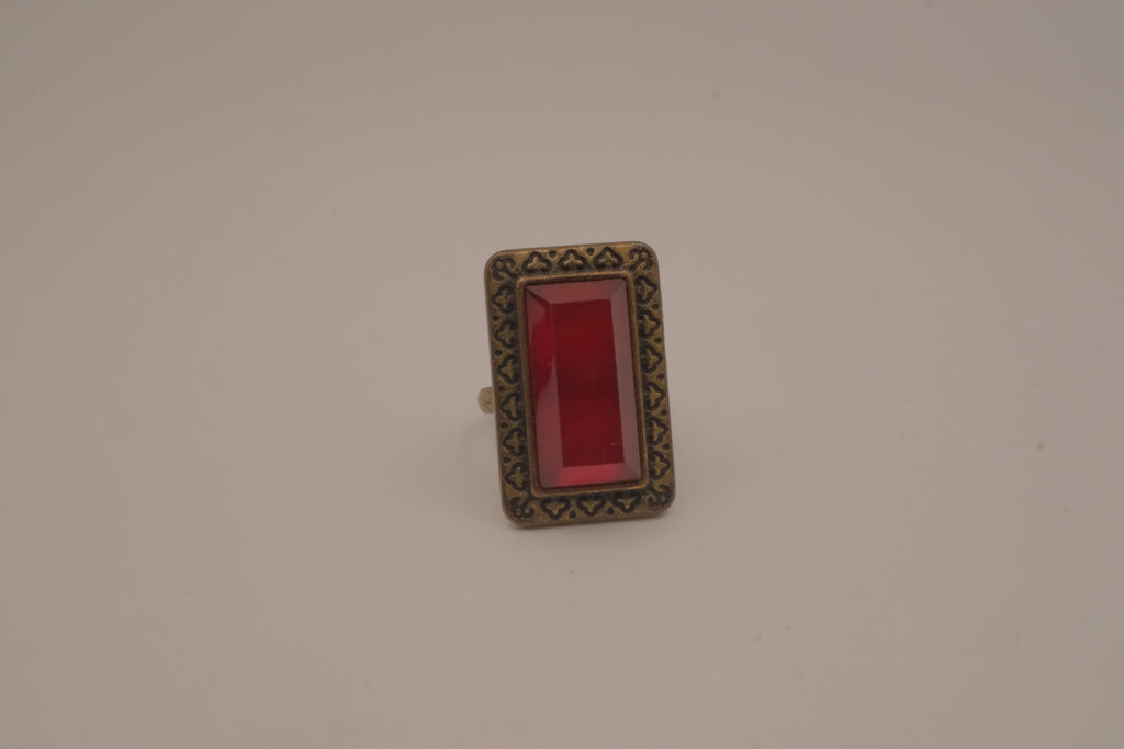 Vintage chunky gold dome cocktail ring