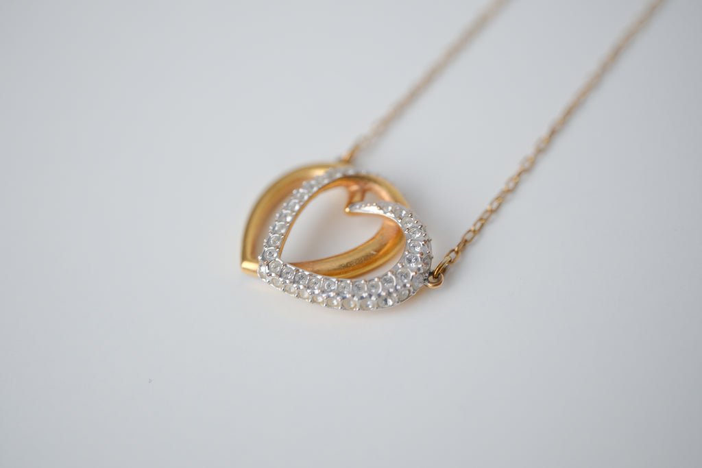 Swarovski Gold Plated Dear Heart Pendant necklace