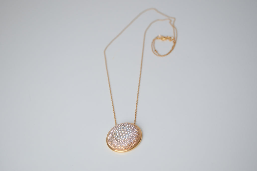 Swarovski Rose Gold plated Large Fun Pendant Necklace