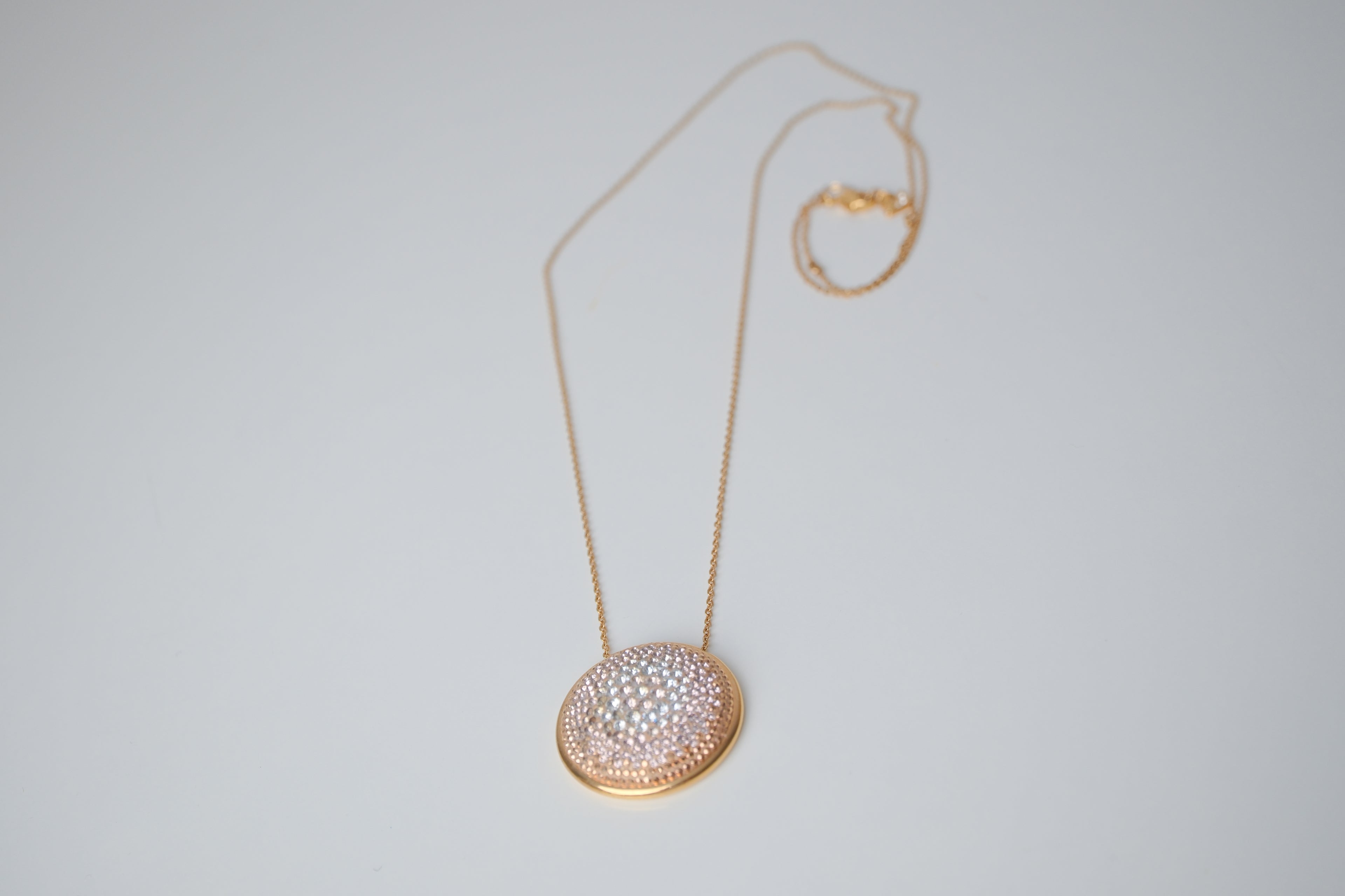 Swarovski Rose Gold plated Large Fun Pendant Necklace