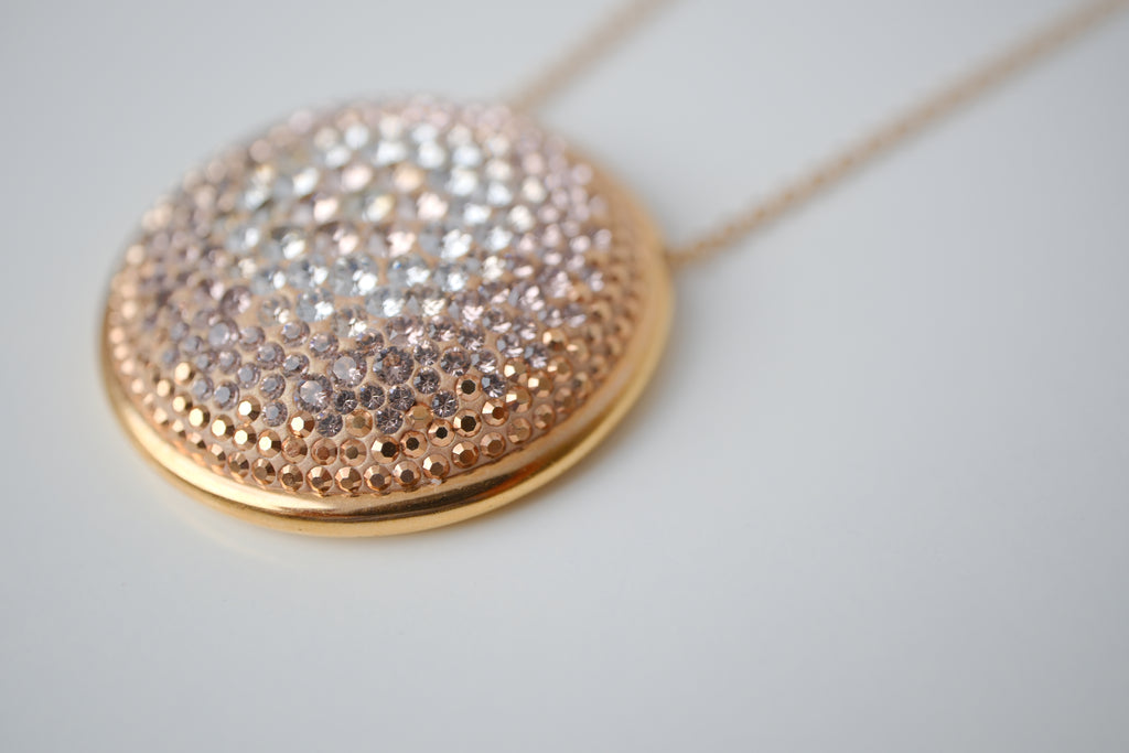 Swarovski Rose Gold plated Large Fun Pendant Necklace