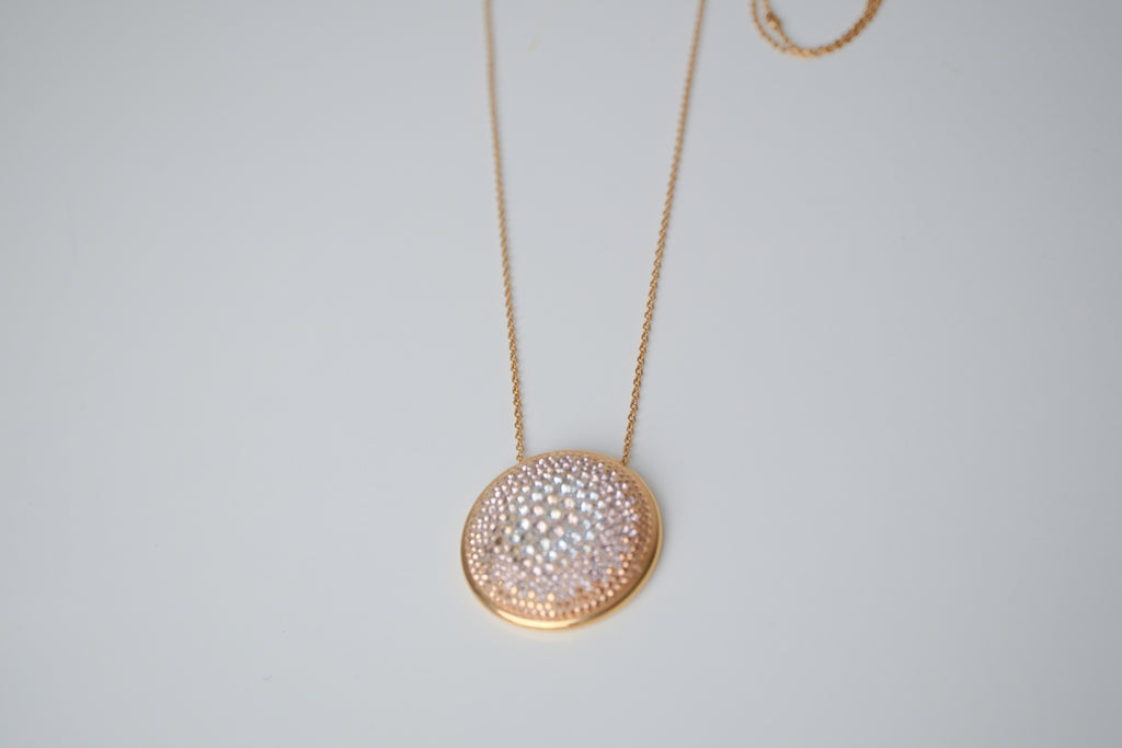 Swarovski Rose Gold plated Large Fun Pendant Necklace