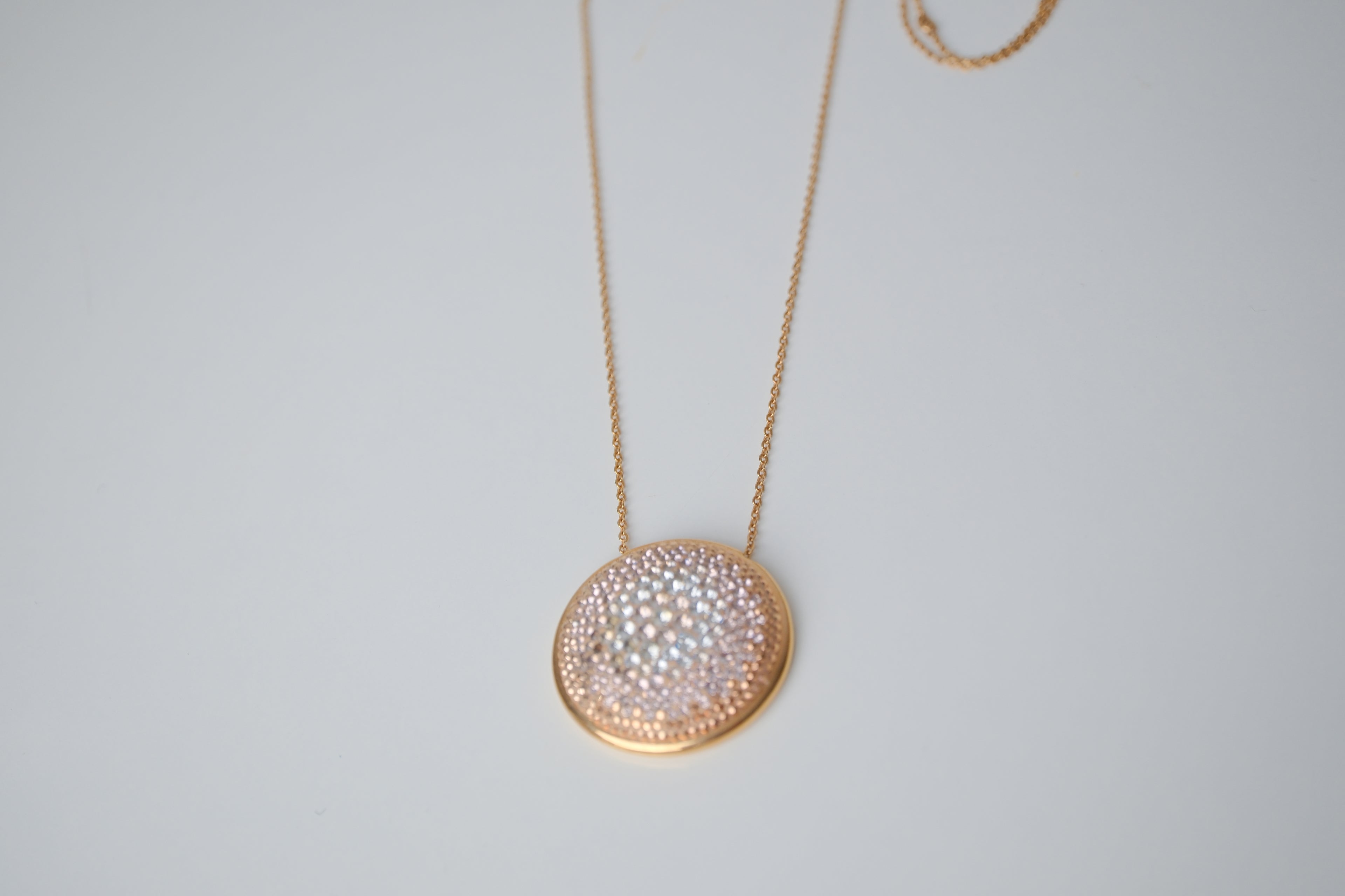 Swarovski Rose Gold plated Large Fun Pendant Necklace
