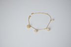 Swarovski Gold plated Crystal Sphere Charm Bracelet