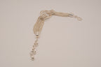 Silver tone multi-strand bracelet