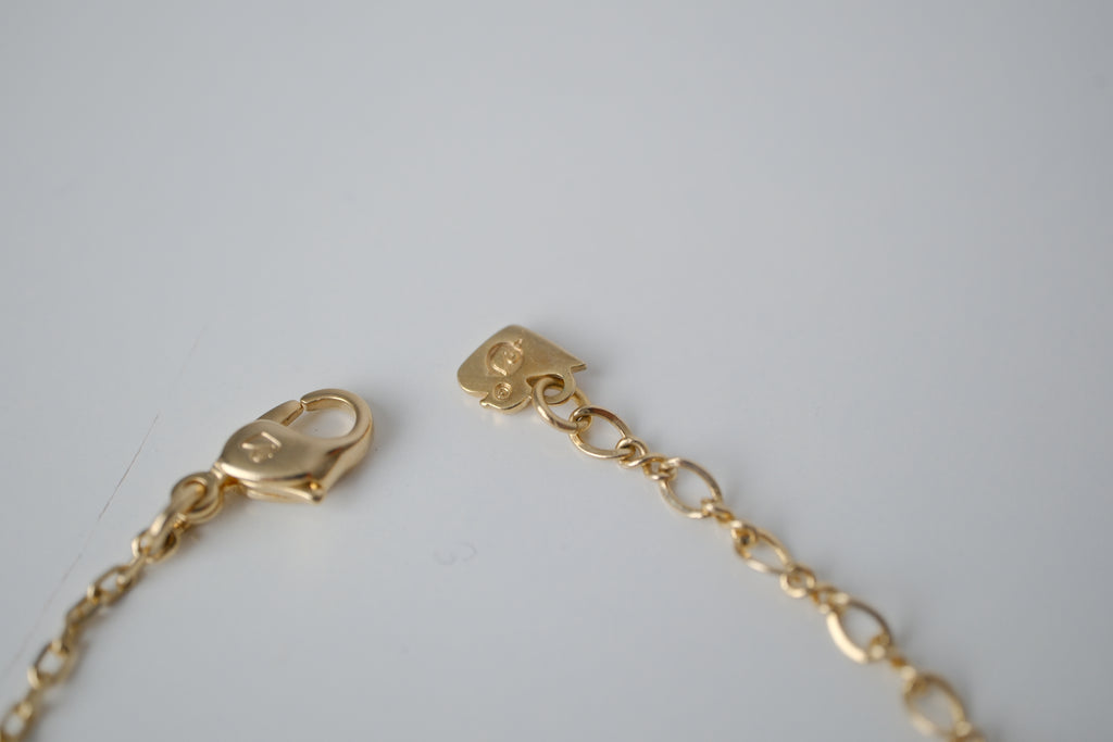 Swarovski Gold plated Crystal Sphere Charm Bracelet