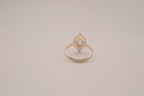 Vintage Sterling silver Oval cut Blue Topaz ring