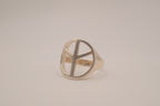 Vintage Sterling silver Peace sign ring