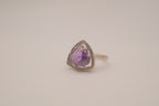 Vintage Sterling silver Amethyst statement ring