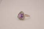 Vintage Sterling silver Amethyst statement ring